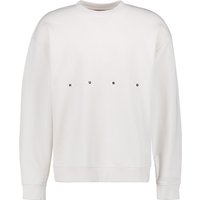 HUGO Herren Sweatshirt weiß Baumwolle unifarben von HUGO