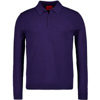HUGO Herren Pullover blau unifarben von HUGO
