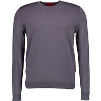 HUGO Herren Pullover grau unifarben von HUGO