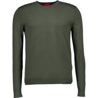 HUGO Herren Pullover grün unifarben von HUGO