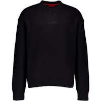 HUGO Herren Pullover schwarz unifarben von HUGO