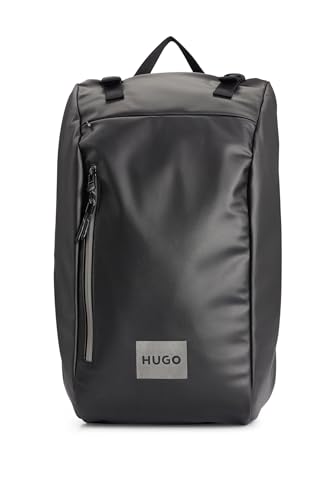 HUGO Herren Quantum N Backpack Rucksack mit dekorativem Logo-Print in reflektierender Optik Schwarz Stck HUGO Herren Quantum N Backpack Rucksack mit dekorativem Logo-Print in reflektierender Optik Schwarz Stck von HUGO