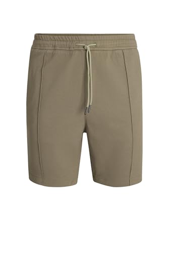 HUGO Herren Ravis252 Relaxed-Fit Shorts aus elastischem Oxford-Gewebe Hellgrün XL von HUGO