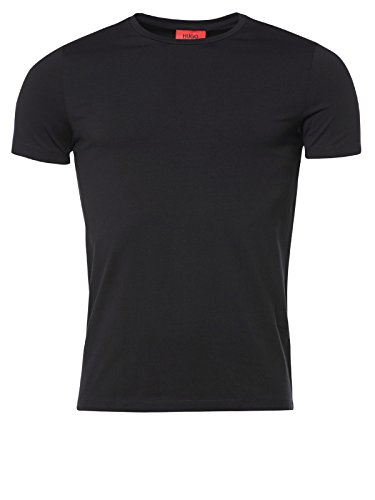 HUGO Herren T-Shirt Round 2-Pack, Schwarz (Black 001), S von HUGO