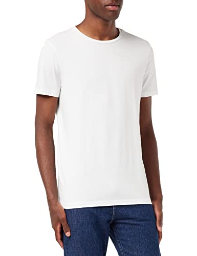 HUGO Herren Round T-Shirt, per Pack Weiß (White 100), Small (Herstellergröße: S) von HUGO