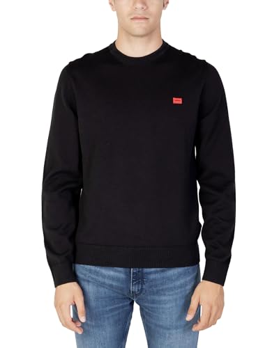 HUGO Herren San Cassius-c1 Sweater, Black1, XXL EU von HUGO