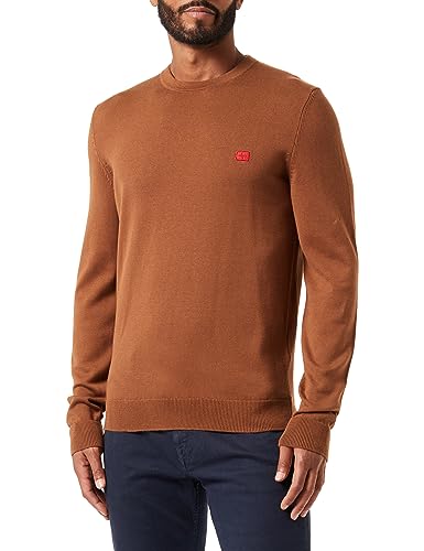 HUGO Herren San Cassius-c1 Knitted Sweater, Rust/Copper224, M EU von HUGO