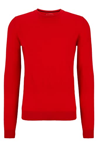 HUGO Herren San Cedric-M1 Pullover aus besonders feiner Merinowolle Hellrosa M von HUGO