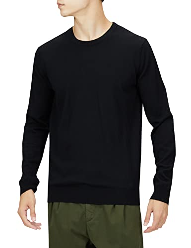 HUGO Herren San Cedric-M1 Pullover aus besonders feiner Merinowolle Schwarz S von HUGO