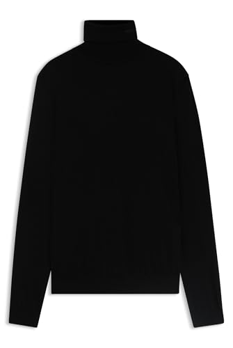 HUGO Herren San Thomas-M Regular-Fit Rollkragenpullover aus Schurwolle Schwarz001 XXL von HUGO