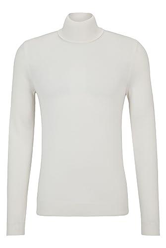 HUGO Herren San Thomas-m Knitted Sweater, Open White118, L EU von HUGO