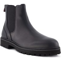 HUGO Herren Chelsea Boots schwarz Glattleder von HUGO