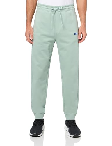 HUGO Herren Small Patch Logo French Terry Sweatpants Trainingshose, Salatgrün, Groß von HUGO