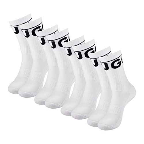 HUGO Herren Socken QS Rib Iconic CC Finest Soft Cotton 4 Paar, Farbe:Weiß, Größe:39-42, Artikel:-100 white von HUGO