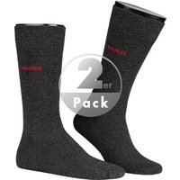 HUGO Herren Socken grau Baumwolle unifarben von HUGO