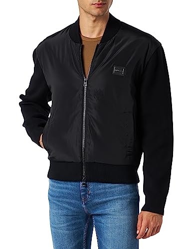 HUGO Herren Sombo KNITTED_JACKET, Black1, XL EU von HUGO