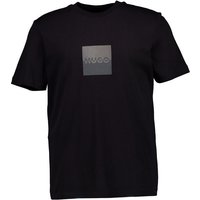 HUGO Herren T-Shirt schwarz Baumwoll-Stretch von HUGO