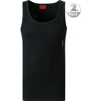 HUGO Herren Tanktops schwarz Baumwolle unifarben von HUGO