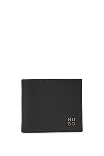 HUGO Herren Theo 4 cc Coin Klapp-Geldbörse aus Leder mit Stack-Logo und Münzfach Schwarz Stck HUGO Herren Theo 4 cc Coin Klapp-Geldbörse aus Leder mit Stack-Logo und Münzfach Schwarz Stck von HUGO