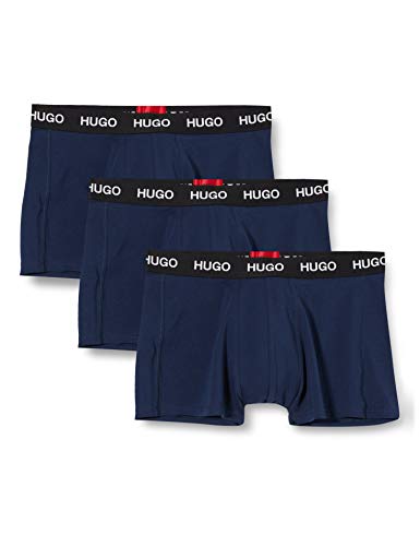 HUGO Herren Trunk Triplet Pack Boxershorts, Blau (Navy 410), L EU von HUGO