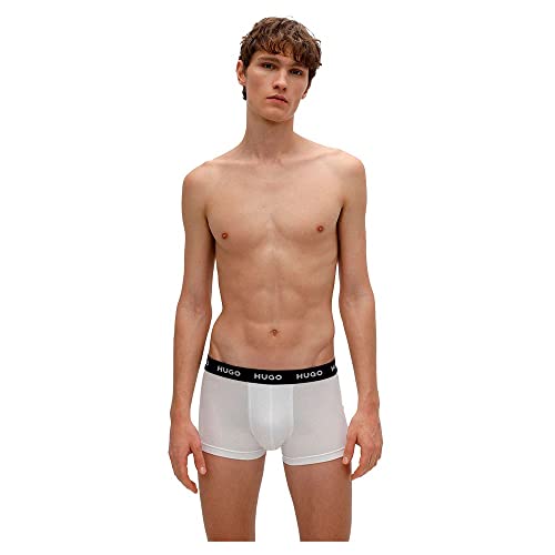 HUGO Herren Boxershorts, New - White100, M von HUGO