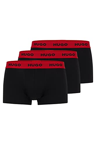 HUGO Herren Trunk Triplet Pack Boxershorts, Black2, S EU von HUGO