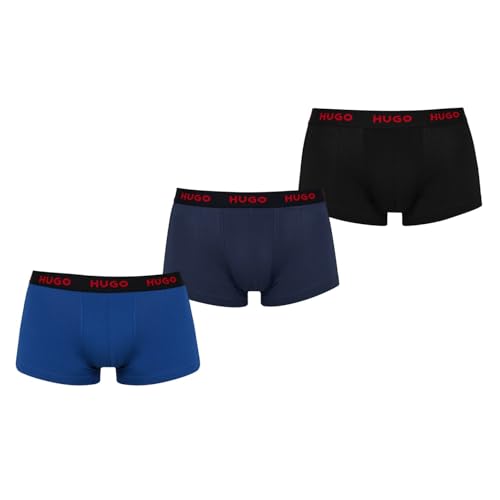 HUGO Herren Trunk Triplet Pack Trunk, Medium Blue420, L von HUGO