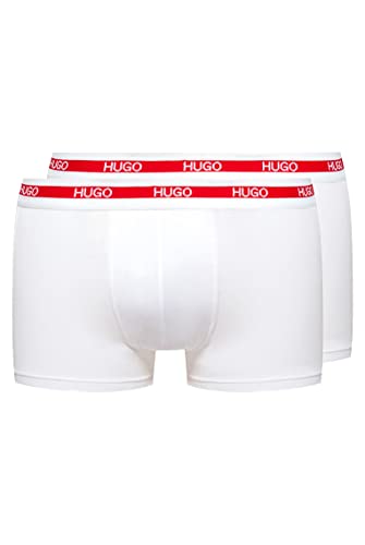 HUGO Herren Trunk Twin Pack Boxershorts, Weiß (White100), XXL EU von HUGO
