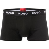 HUGO Herren Trunks schwarz Baumwolle & Mix unifarben von HUGO