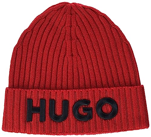 HUGO Herren Unisex-x565-6 BEANIE, Open Pink693, Einheitsgröße EU von HUGO