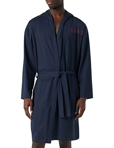 HUGO Herren Unite Nightgown DRESSING GOWN, Dark Blue405, M EU von HUGO