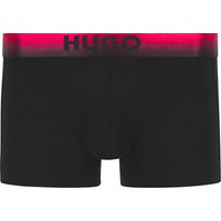 HUGO Herren Trunks schwarz Baumwolle unifarben von HUGO