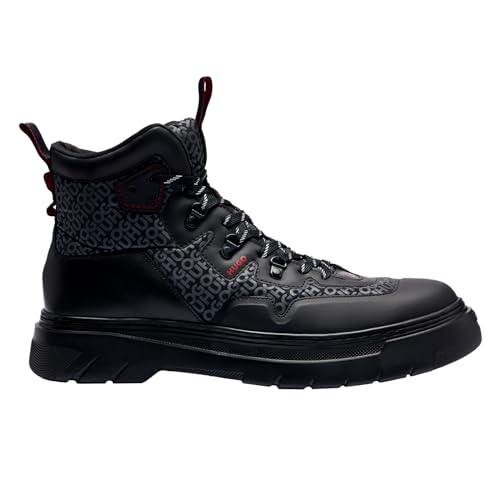 HUGO Herren Urian_halb_mx Half_Boot, Schwarz, 44 EU von HUGO