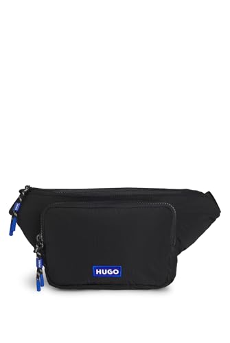 HUGO Herren Vytal R Bumbag Gürteltasche mit Reißverschluss und besticktem Logo-Aufnäher Schwarz001 Stck von HUGO
