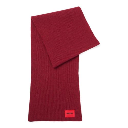 HUGO Herren Zaff 6 SCARF, Dark Red604, ONESIZEZE EU von HUGO