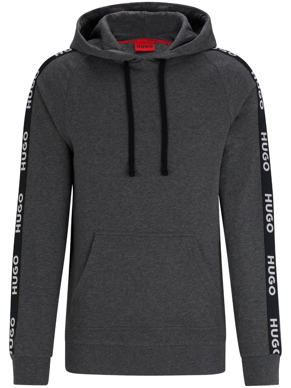 HUGO Hoodie mit Logo-Streifen - Grau von HUGO