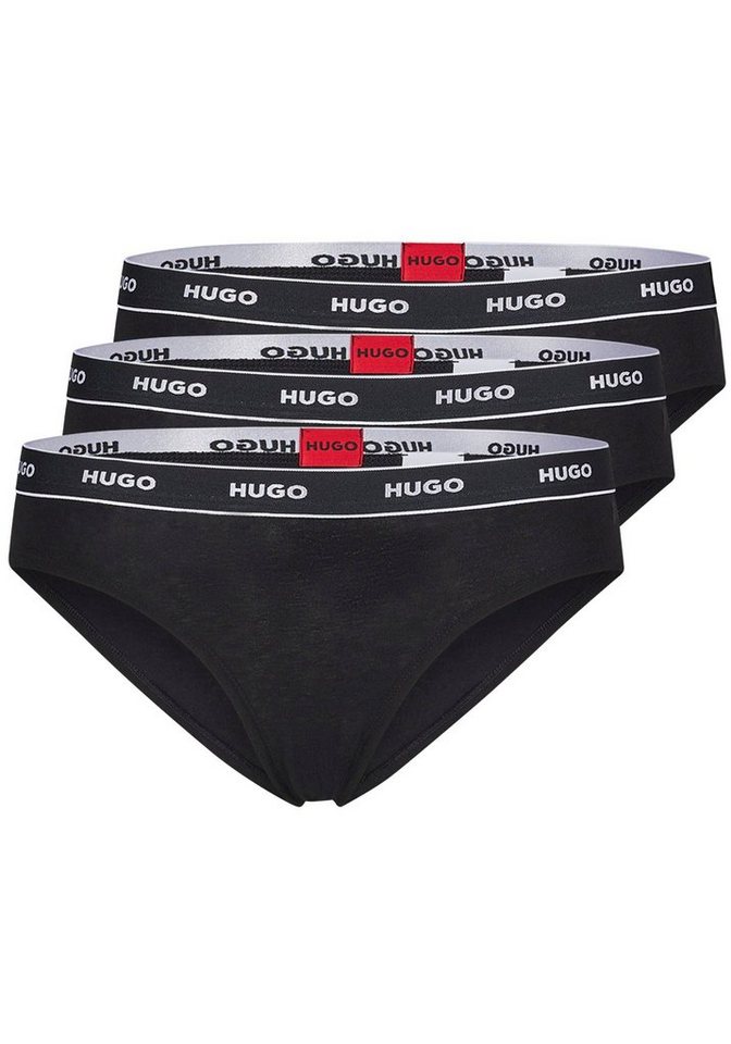 HUGO Slip TRIPLET BRIEF STRIPE (Packung, 3-St., 3er Pack) mit HUGO Logo-Elastikbund von HUGO