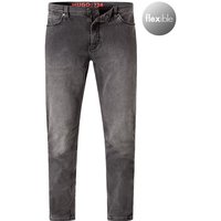 HUGO Herren Jeans grau Baumwolle Slim Fit von HUGO