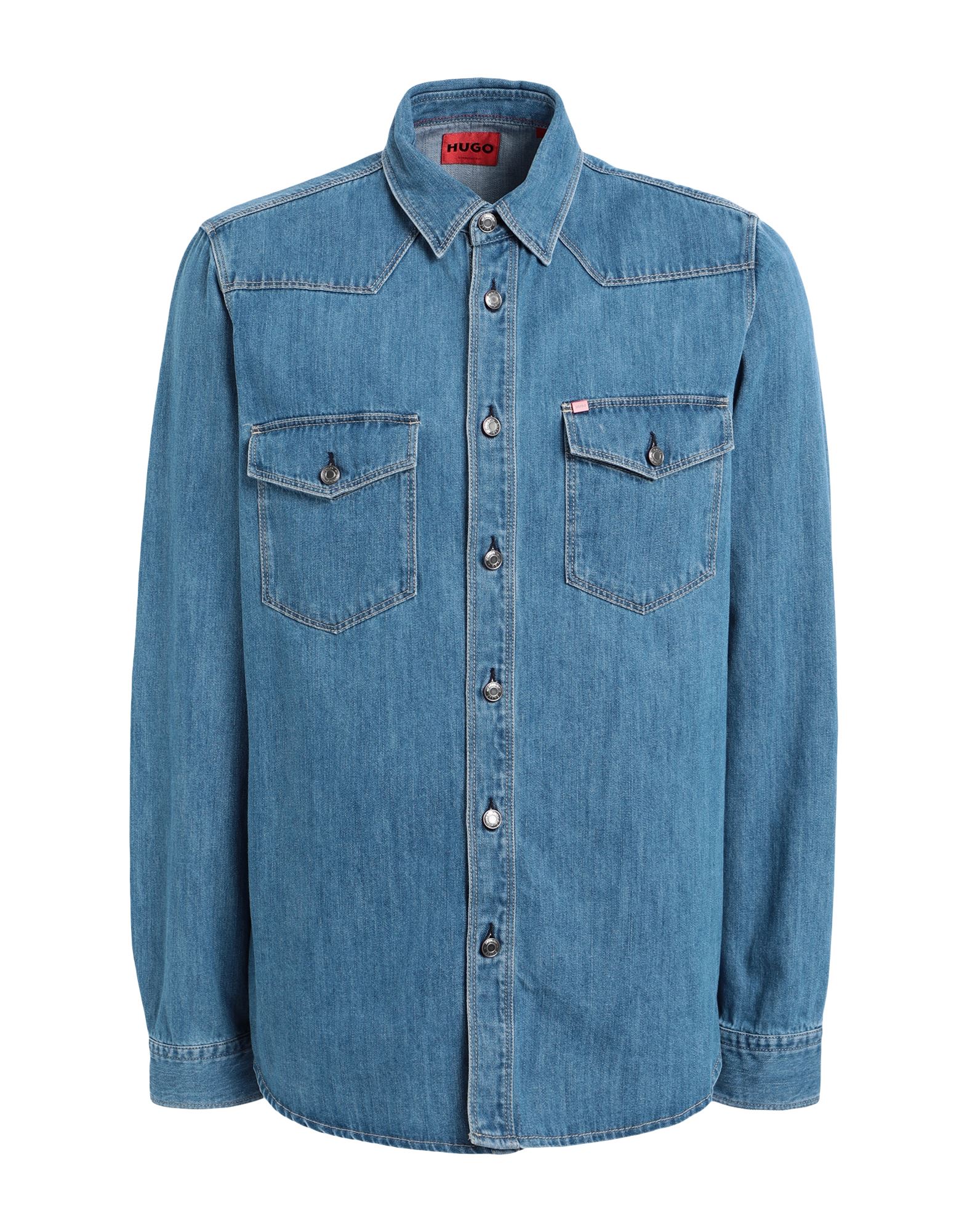 HUGO Jeanshemd Herren Blau HUGO Jeanshemd Herren Blau von HUGO