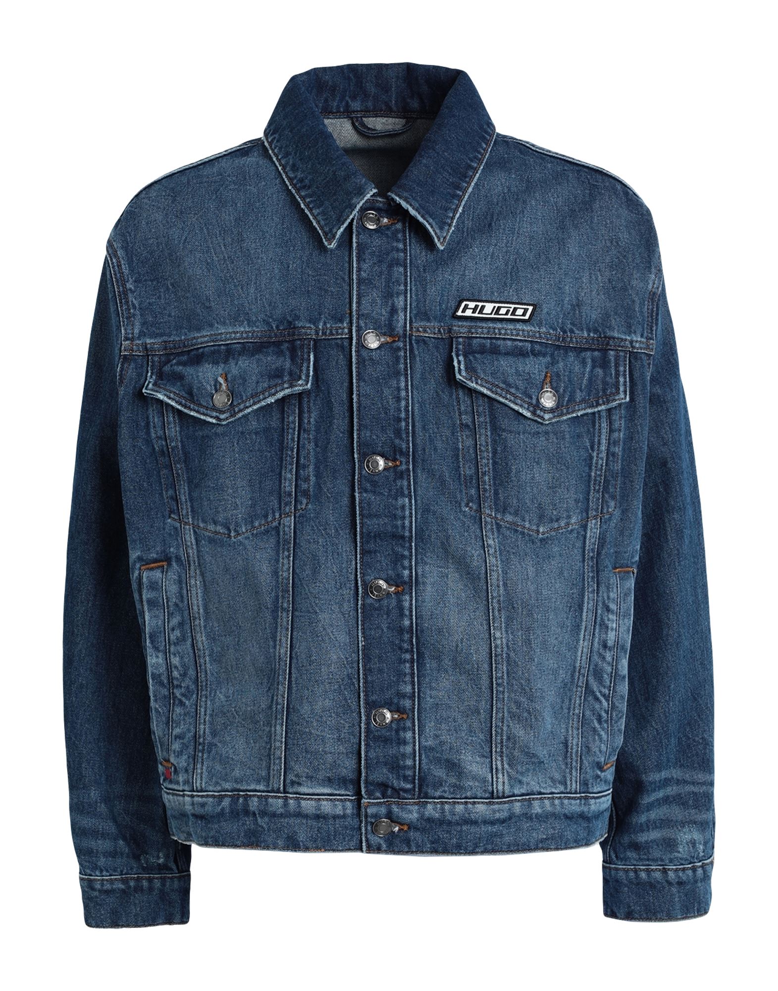 HUGO Jeansjacke/-mantel Herren Blau von HUGO