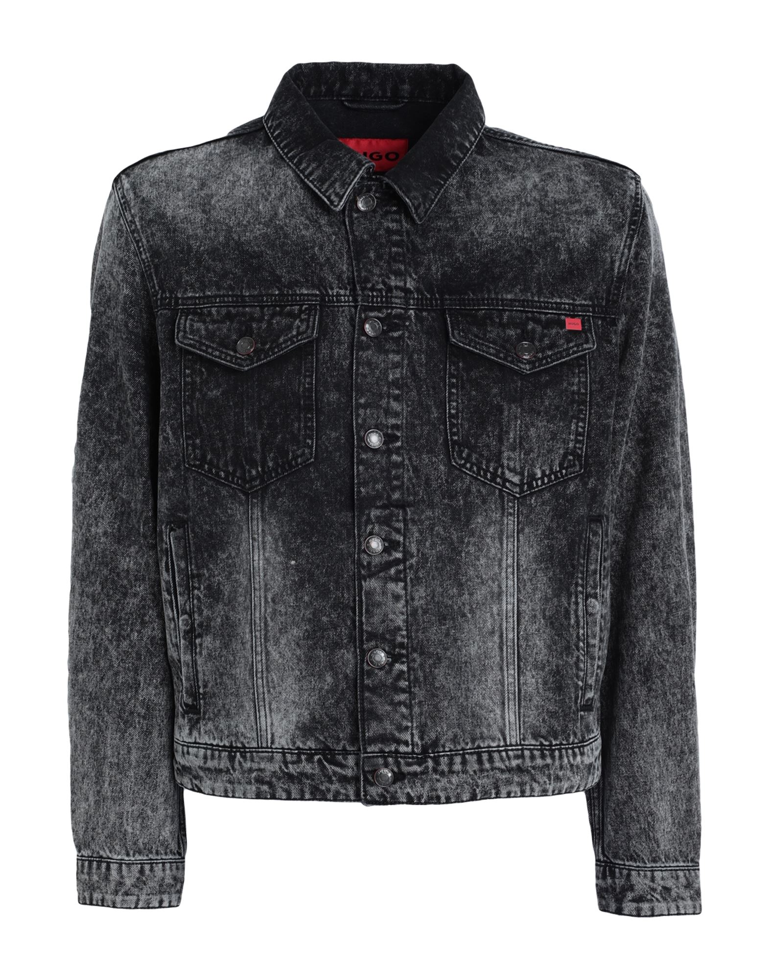 HUGO Jeansjacke/-mantel Herren Schwarz von HUGO