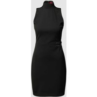 HUGO Kleid mit Label-Detail Modell 'Kirine' in Black, Größe 36 von HUGO