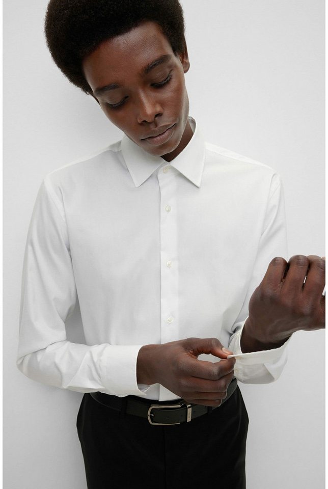 HUGO Kurzarmshirt Langarm FreizeitHemd für Herren (1-tlg., keine Angabe) von HUGO