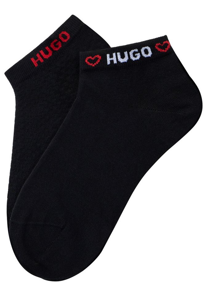 HUGO Kurzsocken Logos am Rand von HUGO