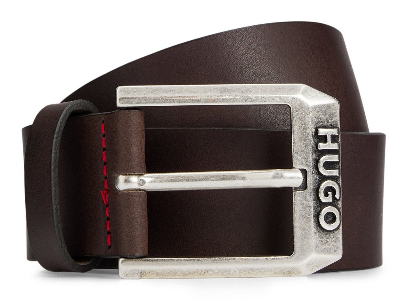 HUGO Ledergürtel Gelio Sz40 Leather Belt aus echtem Rindsleder von HUGO