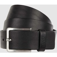 HUGO Ledergürtel mit Dornschließe in Black, Größe 100 HUGO Ledergürtel mit Dornschließe in Black, Größe 100 von HUGO