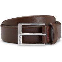 HUGO Ledergürtel mit polierter Metallschließe in 100 von HUGO