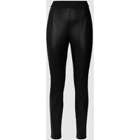 HUGO Leggings in Leder-Optik in Black, Größe 38 von HUGO