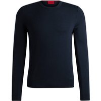HUGO Leichter Pullover aus Schurwolle mit O-Neck in XXL von HUGO