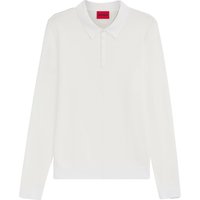 HUGO Leichtes Langarm-Poloshirt mit Viskose in XXL von HUGO